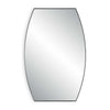 Accent Wall Mirror | Convex Shape | Floating Design | Matte Black 24x36