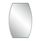 Accent Wall Mirror | Convex Shape | Floating Design | Matte Black 24x36