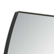 Accent Wall Mirror | Convex Shape | Floating Design | Matte Black 24x36