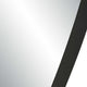Accent Wall Mirror | Convex Shape | Floating Design | Matte Black 24x36