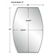 Accent Wall Mirror | Convex Shape | Floating Design | Matte Black 24x36