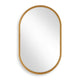 Accent Wall Mirror | Pill Oval Frame | Modern Brushed Gold Finish 22x35