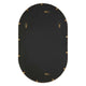 Accent Wall Mirror | Pill Oval Frame | Modern Brushed Gold Finish 22x35