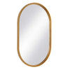 Accent Wall Mirror | Pill Oval Frame | Modern Brushed Gold Finish 22x35