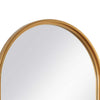 Accent Wall Mirror | Pill Oval Frame | Modern Brushed Gold Finish 22x35