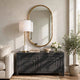 Accent Wall Mirror | Pill Oval Frame | Modern Brushed Gold Finish 22x35