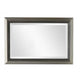 Accent Wall Mirror | 3 Layer Beaded Frame | Modern Style Warm Silver 24x36