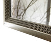 Accent Wall Mirror | 3 Layer Beaded Frame | Modern Style Warm Silver 24x36