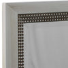 Accent Wall Mirror | 3 Layer Beaded Frame | Modern Style Warm Silver 24x36