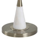 Floor Lamp | Linen Shade | Marble Base | White & Antique Brass 63"