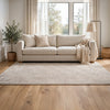 Bina 8x10 Large Area Rug | Trellis Pattern | Beige Polypropylene Polyester