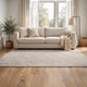 Bina 8x10 Large Area Rug | Trellis Pattern | Beige Polypropylene Polyester