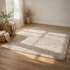 Bina 8x10 Large Area Rug | Trellis Pattern | Beige Polypropylene Polyester