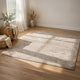 Bina 8x10 Large Area Rug | Trellis Pattern | Beige Polypropylene Polyester