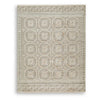 Baku 8x10 Large Area Rug | Medallion Motif | Ivory Polypropylene Polyester