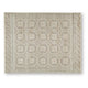 Baku 8x10 Large Area Rug | Medallion Motif | Ivory Polypropylene Polyester