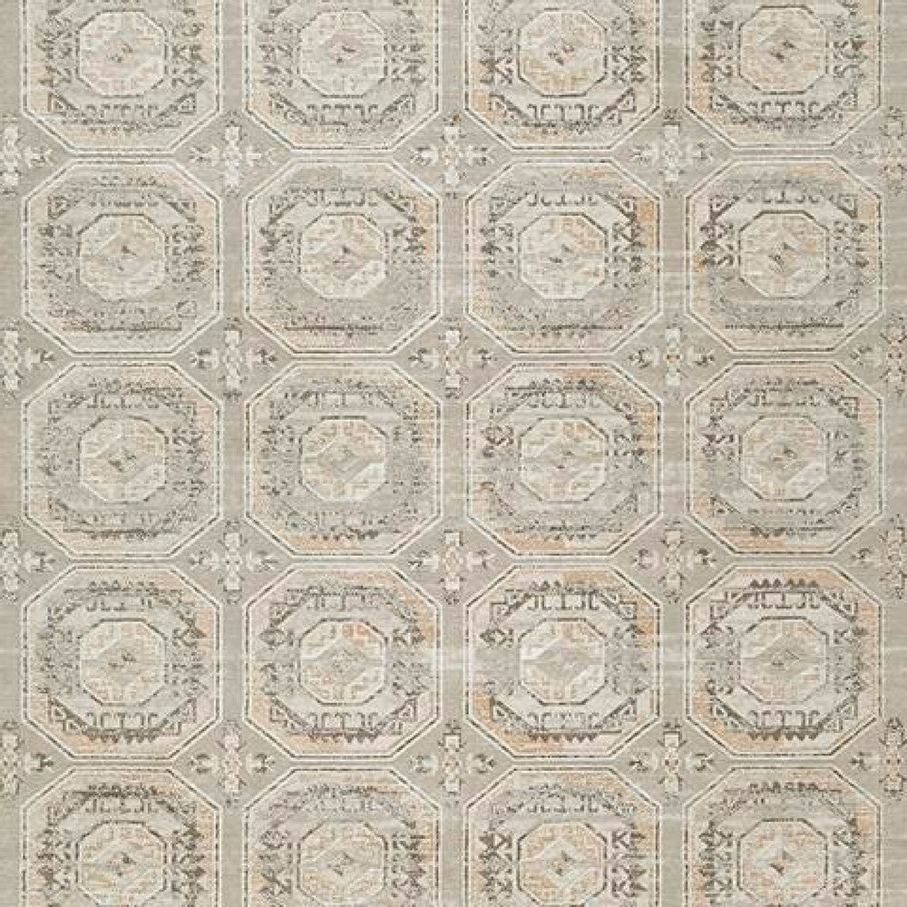 Baku 8x10 Large Area Rug | Medallion Motif | Ivory Polypropylene Polyester