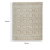 Baku 8x10 Large Area Rug | Medallion Motif | Ivory Polypropylene Polyester