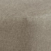 Vely Oversized Accent Ottoman | Foam Seat | Hemp Brown Polyester 40"