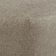 Vely Oversized Accent Ottoman | Foam Seat | Hemp Brown Polyester 40"