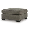 Oly Oversized Accent Ottoman | Foam Seat | Graphite Gray Polyester | 36"