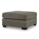 Oly Oversized Accent Ottoman | Foam Seat | Graphite Gray Polyester | 36"