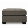Oly Oversized Accent Ottoman | Foam Seat | Graphite Gray Polyester | 36"