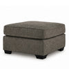 Oly Oversized Accent Ottoman | Foam Seat | Graphite Gray Polyester | 36"