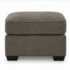 Oly Oversized Accent Ottoman | Foam Seat | Graphite Gray Polyester | 36"
