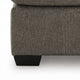 Oly Oversized Accent Ottoman | Foam Seat | Graphite Gray Polyester | 36"