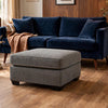 Oly Oversized Accent Ottoman | Foam Seat | Graphite Gray Polyester | 36"