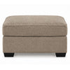 Oly Oversized Accent Ottoman | Foam Seat | Mocha Brown Polyester | 36"
