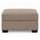 Oly Oversized Accent Ottoman | Foam Seat | Mocha Brown Polyester | 36"
