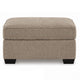 Oly Oversized Accent Ottoman | Foam Seat | Mocha Brown Polyester | 36"