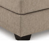 Oly Oversized Accent Ottoman | Foam Seat | Mocha Brown Polyester | 36"
