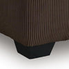 Kimi Oversized Square Ottoman | Foam Fill Chocolate Brown Corduroy 40"
