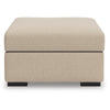 Lizo Oversized Square Ottoman | Foam Cushion | Twill Brown Nuvella 36"