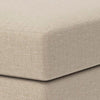 Lizo Oversized Square Ottoman | Foam Cushion | Twill Brown Nuvella 36"