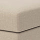Lizo Oversized Square Ottoman | Foam Cushion | Twill Brown Nuvella 36"
