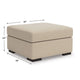Lizo Oversized Square Ottoman | Foam Cushion | Twill Brown Nuvella 36"