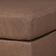 Lalie Oversized Square Ottoman | Soft Caramel Brown Faux Leather 36"