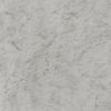 Cecy Oversized Square Ottoman | Arctic Gray Fur-Like Polyester 39"
