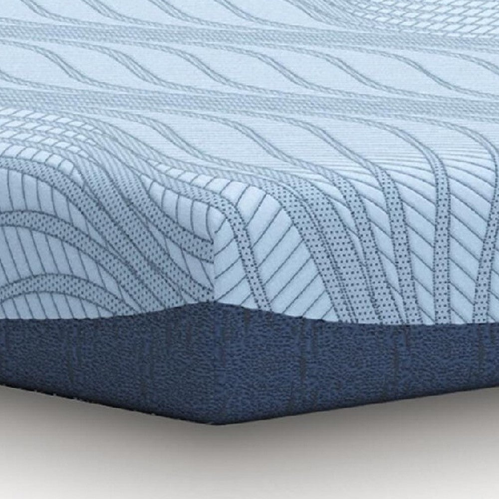 Ryna Twin Mattress | Memory Foam | Light Blue  Stretch Knit Cover 8"