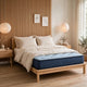 Pmy Twin Hybrid Mattress | Blue Hyper Cool Stretch Knit Cover 10"