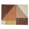 Mona Geometric Large Area Rug w Shag | 30mm Pile | Pink Polypropylene 8x10