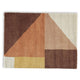 Mona Geometric Large Area Rug w Shag | 30mm Pile | Pink Polypropylene 8x10