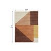 Mona Geometric Large Area Rug w Shag | 30mm Pile | Pink Polypropylene 8x10