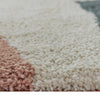 Fyna Geometric Large Area Rug w Shag | 30mm Pile | Gray Polypropylene 8x10