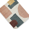 Fyna Geometric Large Area Rug w Shag | 30mm Pile | Gray Polypropylene 8x10