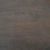 Corno Oblong Accent Table | Pebble-Shaped Body w Pedestal | Brown 21"